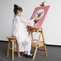 키덜트 그림그리기 원목 거치대 이젤 스케치북 받침대