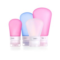 화장품공병(중형/대형)60ml/89ml2종 실리콘화장품용기 여행용실리콘소분용기 말랑한 외출 바캉스 소프트 진공밀페용기, 1개, 핑크(대형89ml)