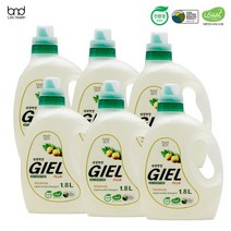 [세제혁명] 액체세제 지엘 플러스 1.8L 6통( 인증), 1