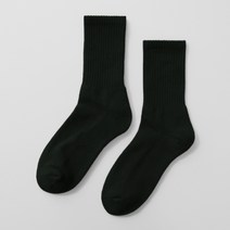 슈퍼베이직 1190 쿠션 크루삭스 (2색상), 01.블랙