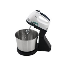 전동 밀가루 빵 면 칼국수 국수 반죽기 2l 핸드 믹서 전기 스탠드 믹서 2 in 1 7 speed for cake 반죽 제조기 egg beater 유성 믹서 반죽 블렌더, 노란색, 유럽 ​​연합