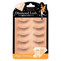 일본직발송 6. DIAMOND LASH (다이아몬드 러쉬) 오렌지 NO. 203 5쌍 B07K4V6VG6, One Size, One Color