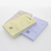 모모팝 영수증 떡메모지, 선택완료, 퍼플