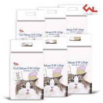 씨엔앨라이프 프리미엄 고양이 두부 모래 라벤더향 7L, 6개