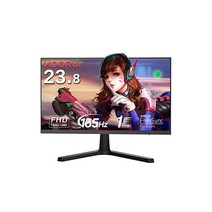 KOORUI 게이밍 모니터 24인치 풀HD VA 비광택 1ms165Hz FPS RTS용 DCIP3 내장AMD FreeSync™ NVIDIA® GSYNC®지원 기울기조절 HDMI X2 DP VESA 블루라이트 경감 모니터 24E4