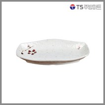 [돌산멜라민] 살구 수타원접시 - 접시 사라 스끼다시 (영업용 식사용), 아이보리
