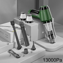 95000Pa 휴대용 미니 진공 청소기 자동차 홈 데스크탑 키보드 청소, 06 Green 13000Pa Set 2