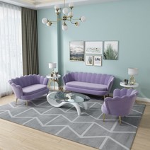 편한1인용쇼파 2인용 3인용 엔틱 패브릭 오늘의집 미니 라운지 소파, D + 1인