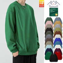 스미스미스 남성 프리미엄 남자 겨울 베이직 기모 오버핏 무지 맨투맨 SMSMT02