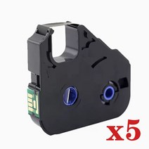 한글 타자기 수동 5PK PT 200BK MK RS100B 3604B001 케이블 ID 프린터 M 11C 1STD 1PRO Mk1000 Mk2000 Mk1500 MK2500 잉크, 12mm, 01 5PCSBlack