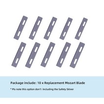 WUTA 블랙 샤프 가죽 스키빙 나이프 도구 DIY 공예 안전 절단 얇은 및 블레이드 3 개 독일 수입, 02 10 Blade (No knife)