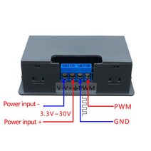 신호 발생 1HZ ~ 150KHZ 신호 발생기 디지털 디스플레이 3.3-30V PWM 펄스 주파수 듀티 비율 조정 가능한, 한개옵션0