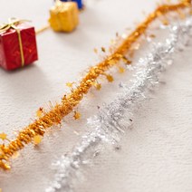 별크리스마스모루 130cm(2PCS) 트리 장식 소품 꾸미기, 실버