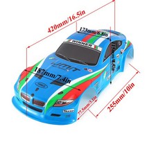 1/10 RC 자동차 쉘 페인트 바디 195/190mm 너비 PVC 커버 110 레이싱 드리프트 투어링 Hsp Yokomo Hpi ZD TAMIYA, [06] F
