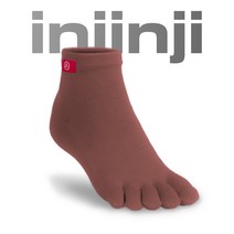 인진지 NEW 라이너 브릭 브라운 쿨맥스 얇은 이너 발가락 양말 무지 기능성 스포츠 단목 삭스 남성 여성 런닝 등산 운동