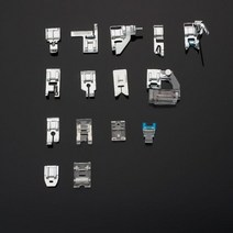 노루발 미싱 공업용 부속 오버록 1115pcs 재봉틀 노루발 피트 키트 상자 형제 가수 janom 재봉틀 발 도구 재봉 액세서리 세트, 15pcs opp bag-D