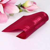 전통양단(빨간색) 한복원단 테이블보, 전통양단(빨간색)360x110