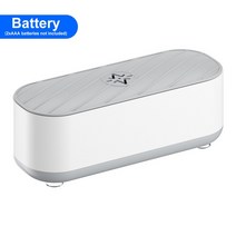 유압천공기USB 충전식 휴대용 초음파 세척기 가정용 보석 목걸이 안경 박스 자동, 02 Battery