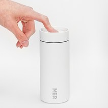 미르 360 트레블러 텀블러 토모 354ml 474ml 1L 원터치 뚜껑 리유저블 텀블러, 1. 360 트레블러 화이트, 12oz / 354ml