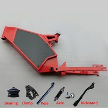 자토바이 전기자전거 판매 중 고 탄소 강철 3000w 전기 자전거 프레임 enduro ebike 폐쇄 풀 서스펜션, 04 Red Frame kit, 한개옵션1