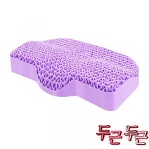 벌집베개 쉘 기능성 메모리젤 거북목 베개, 퍼플(ONE SIZE)