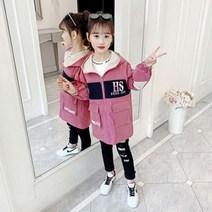 봄 가을 트렌치 코트 긴 양면 후드 무늬 애니메이션 재킷 아우터 4-14 세 상의 외투