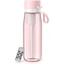 필립스 GoZero 정수기 물병 정수 필터 포함 BPA 무함유 트라이탄 플라스틱, Pink-Tritan_22 oz Tritan