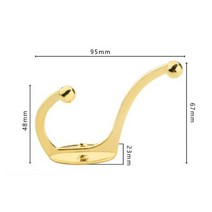 1x 레트로 코트 수건 Entryway 욕실 벽 마운트 코트 모자 키 행거 나사, 금