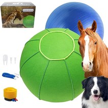 Sapbontchi 헤딩 볼 63.5cm(25인치) 말용 졸리 강아지용 대형견 공 | 말 스톨용 호주 셰퍼드 장난감 놀이용 청력