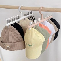 모자거치대 집게형 행거 정리, 블랙 2p