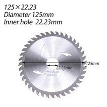 원형톱날 목공공구 인테리어공사 톱날세트 115/125/177mm 카바이드 원형 톱 블레이드 40T 목공 로타리 커팅, 02 125MM-5 inch, 02 125MM 5 inch