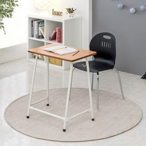 1인 공부 책상의자세트 S0208, 아이보리, 화이트