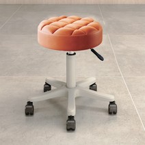 바퀴달린의자 미용실 회전 진료의자 원형 이동식 스툴, F