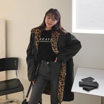 떳다그녀 빌리유 호피퍼 트렌치 점퍼