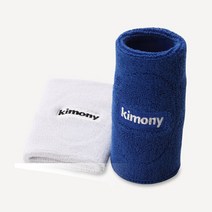 키모니 손목밴드 1단롱 손목아대 땀흡수 신축성 우수, 화이트