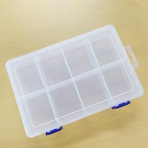 비즈보관함x2개 전자부품보관함 8구비즈박스 소형플라스틱부품함 20x13.5x4.5cm