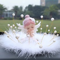 자동차몰딩용품 벨라 차량용향수 대쉬보드 수반 안 완전무결 노르딕 퀄리티 장식 2783587485, 벨라 프린세스 앉은 자세 _깃털 티