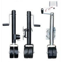 제트스키트레일러 텅잭 캠핑카 6인치 휠 바퀴 쟈키, 검은색 소매