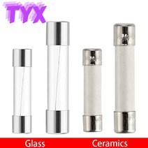 유리관 휴즈 20pcs 5x20 6x30mm 세라믹 유리 퓨즈 250v 0.2a 0.5a 1a 2a 3a 5a 6a 8a 10a 15a 520 630 멀티 미터 퓨즈 자동 보험, 5x20mm 유리, 250v f0.5a 20개