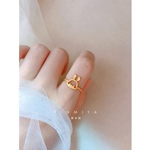 여성 달콤한 원석 여성반지 미니 동물 목걸이 당근 왕관 검지 창업