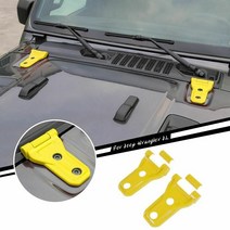 랭글러호환 jeep wrangler 튜닝부품 jidixian car engine hood air inlet 장식 커버 스티커 지프 jl Gladiator jt 액세서리, 검은색