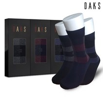 [백화점SAY][닥스양말] 닥스신사3족세트면스판디자인라인 사각 DK3M 21309