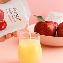 (하늘곳간)씨를 뺀 사과주스 천연주스 장수사과즙 110ml 20팩, 20개