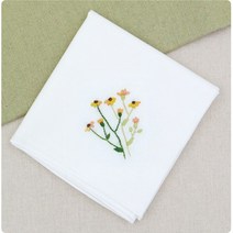 엔조이스티치/ 프랑스자수용 아사 손수건/ 자수손수건만들기