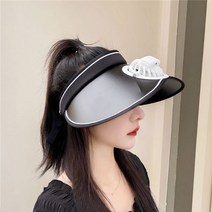 Xuchen 여성 여름 상큼한 선풍기모자 자외선차단 썬캡 USB 충전 야외 커버