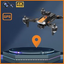 TXD S9 GPS 드론 4K 듀얼카메라 360도 장애물 회피, 오렌지색 + 수납백