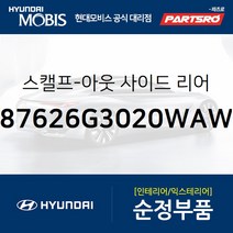 올뉴 i30 순정 사이드미러 커버(백미러 스캘프) 우측(폴라 화이트) (색상 폴라 화이트) (87626G3020WAW)