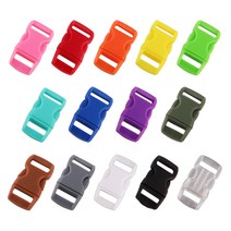팔찌 만들기 플라스틱 버클 14color 가죽 인식 목걸이 DIY 매듭공예, 레드