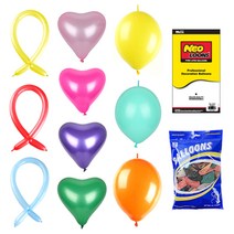 벌룬 하트 풍선 10+1 네오텍스 행사 운동회 이벤트 파티용품 생일 돌잔치 브라이더샤워 프로포즈 가게 오픈 축하 깜짝, 네오 5인치옐로우
