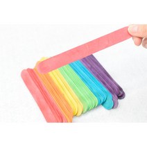 창작미술 집짓기 재료 칼라나무스틱50p 5개 원두소도구 숙제